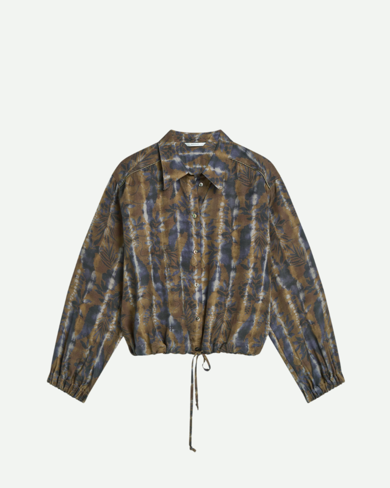Cropped blouse misty flower bruin summum
