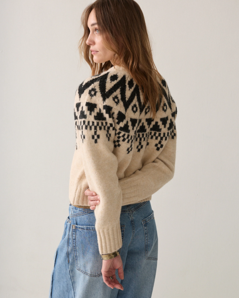 Fair Isle-gebreid vest ecru summum (3)