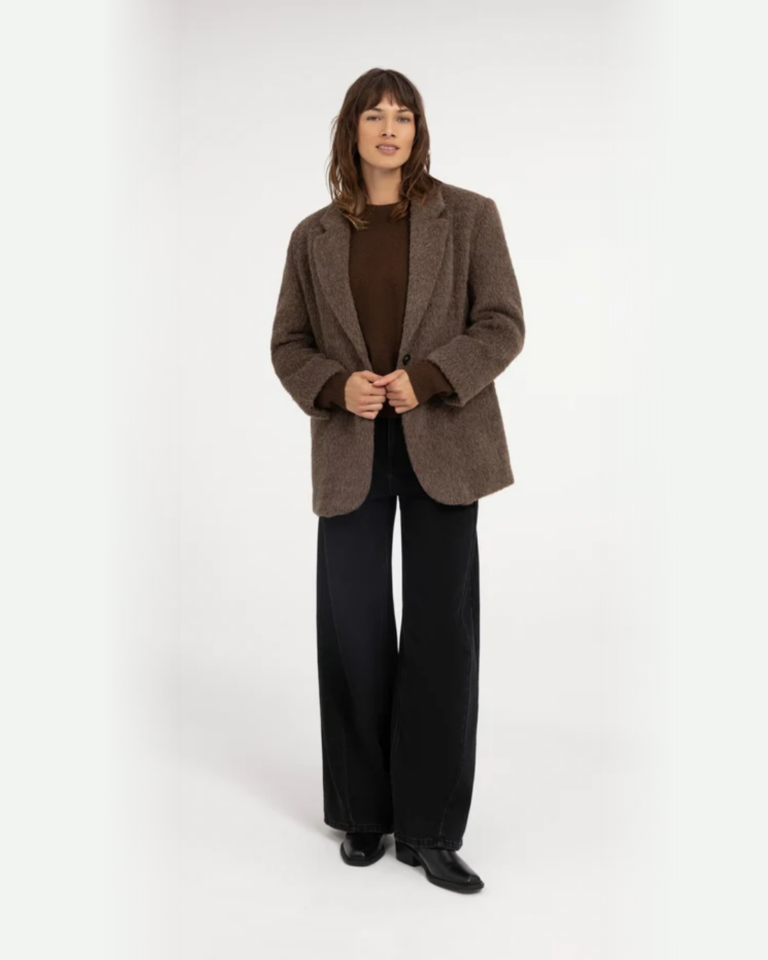 Oversized blazerjas van wolmix yaya cocoa (3)