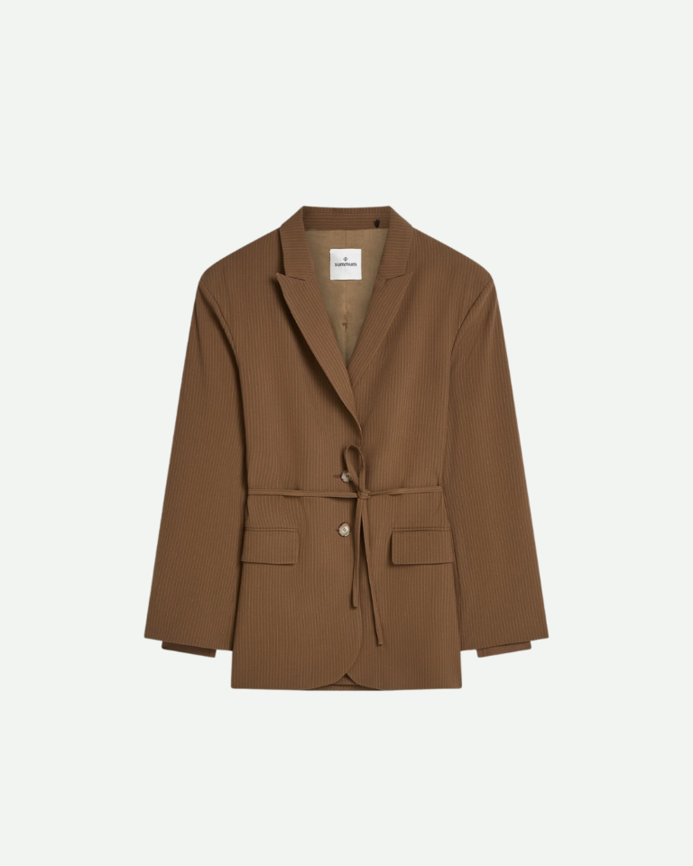 Wear-your-way blazer pinstripe summum bruin