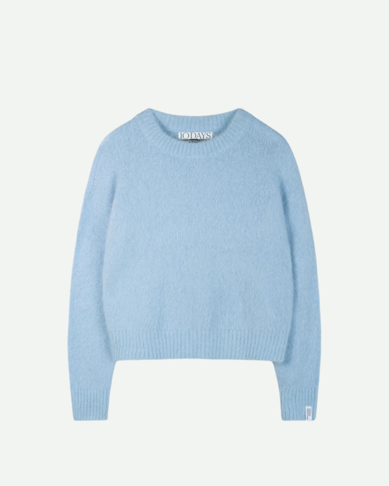 hairy gebreide trui 10days blauw (2)
