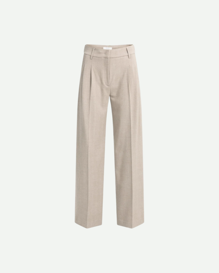 yaya - pantalon beigemelange