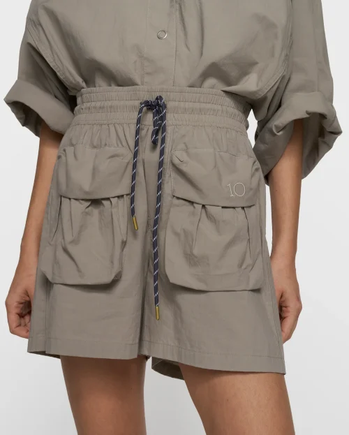 Short Utility Fog 10Days groen beige