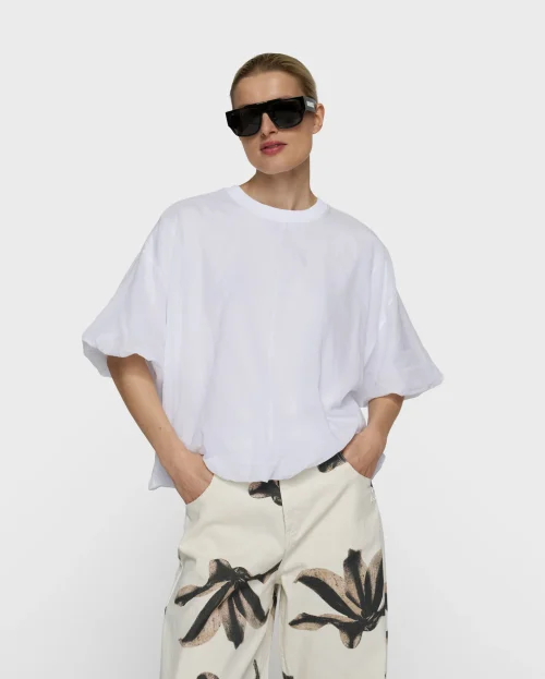 Blouse Balloon White 10Days wit