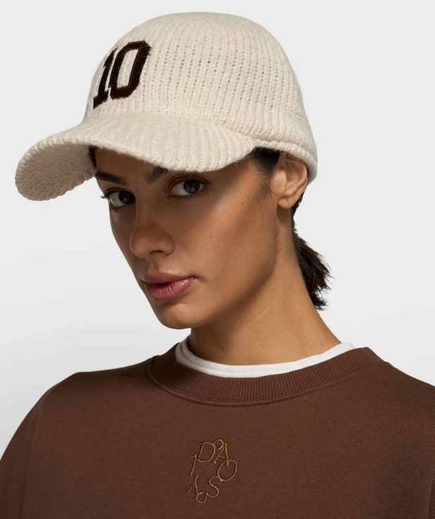 Baseball Cap Knit 10Days pearl ecru gebreid