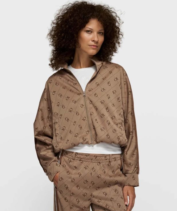 Jacket Monogram Fudge 10Days bruin trainingsjack