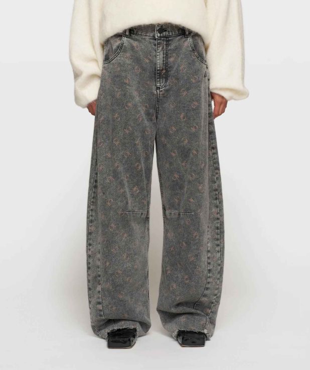 Jeans Western Monogram 10Days zwart