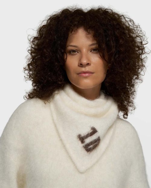 Bandana knit ecru hairy 10days