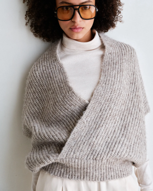 JUMPER (W26C396) BROWN MELANGE