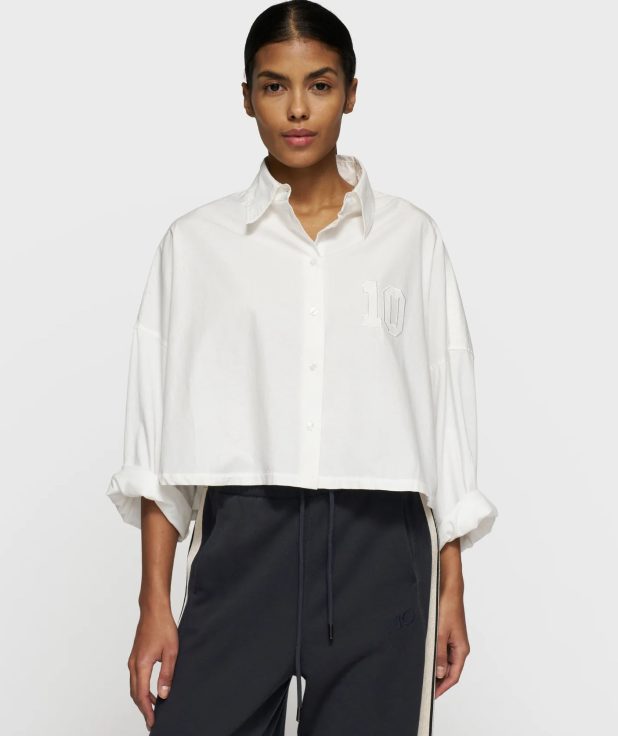 Blouse Cropped Ecru 10Days wit
