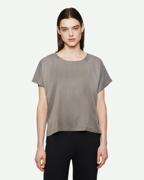 Blouse Coramy Drykorn groen grijs