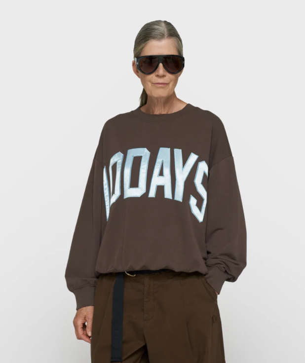 10days baseball sweater shiitake