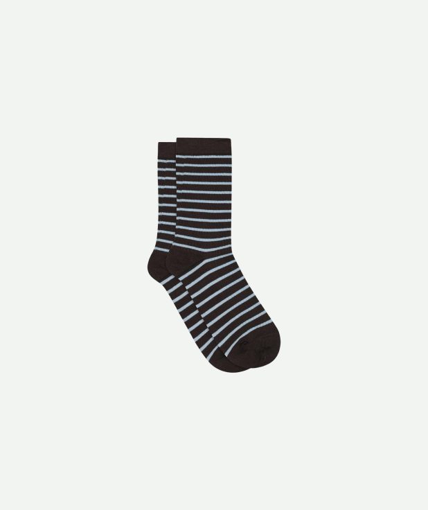 Sokken Lydia Stripe MP Denmark bruin blauw