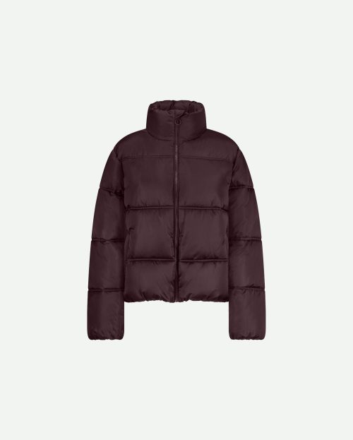 Jas Tess Short Puffer Studio Anneloes paars blackberry