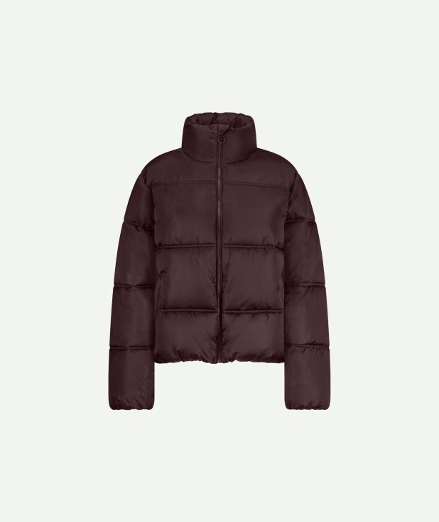 Jas Tess Short Puffer Studio Anneloes paars blackberry