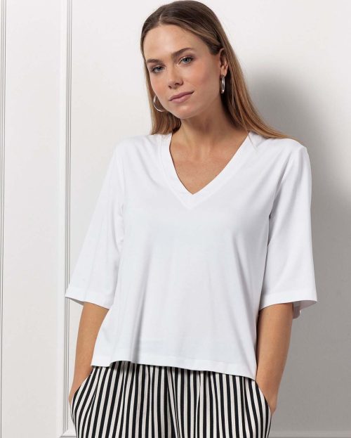 T-shirt Fiore wit Studio Anneloes