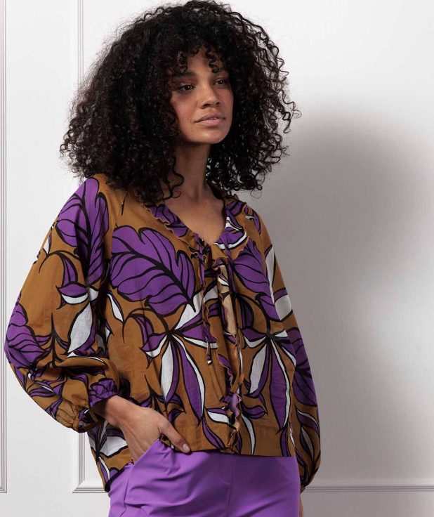 Blouse Lola Flower Studio Anneloes honey purple