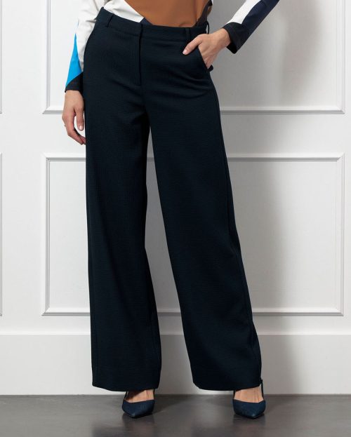 Broek Lexie Waffle Blue Studio Anneloes blauw