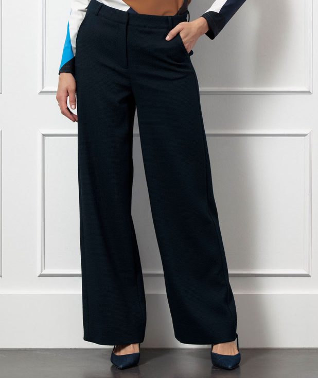 Broek Lexie Waffle Blue Studio Anneloes blauw