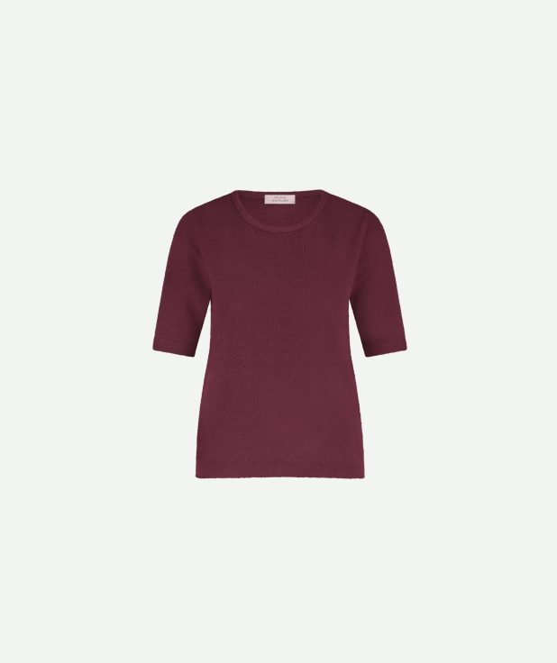 Trui felicia soft bordeaux rood studio anneloes