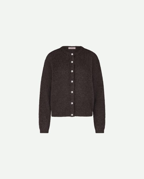 Vest Bibi Mohair Espresso Studio Anneloes bruin