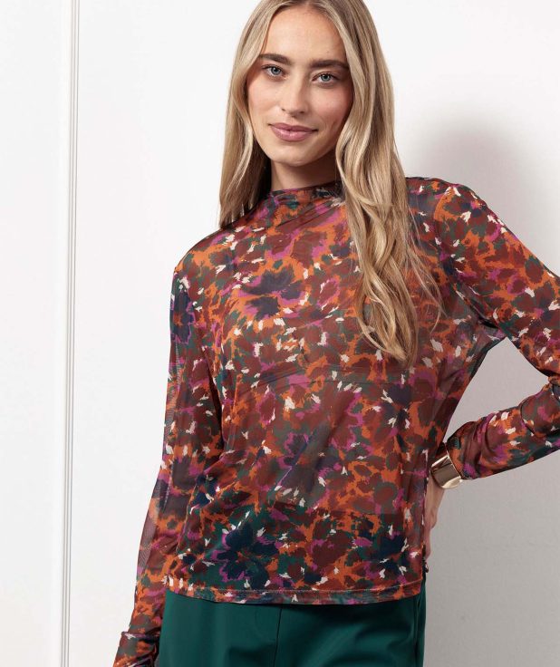 Top Francie Mesh Studio Anneloes flower multi