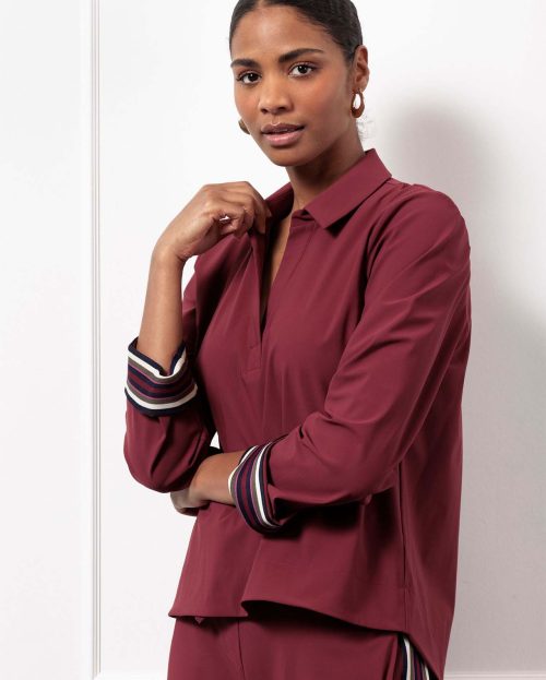 Shirt marleen top bordeaux studio anneloes
