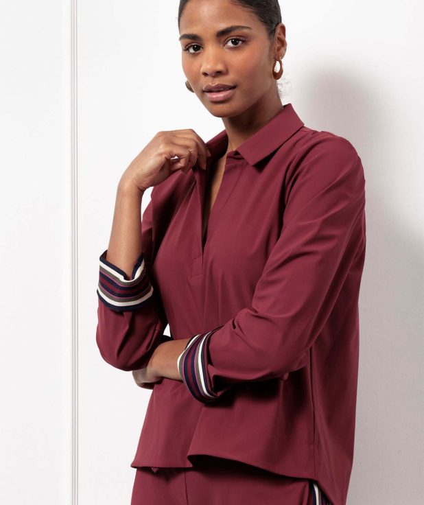 Shirt marleen top bordeaux studio anneloes
