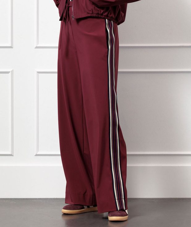 Broek Iggy Tape Studio Anneloes bordeaux rood