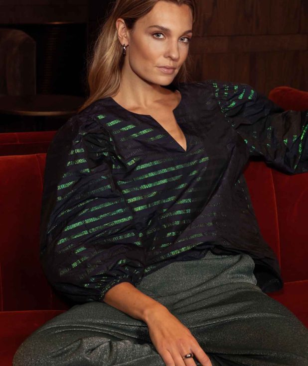 Blouse Xara Sparkle Studio Anneloes blauw