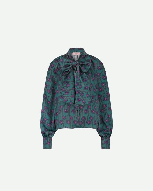 Blouse Kimora Square Studio Anneloes multi color groen