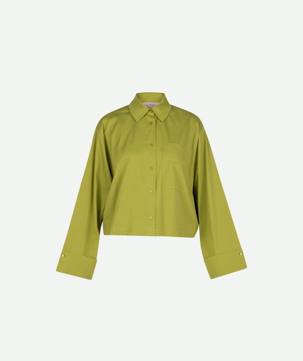 Blouse Erina Poplin Studio Anneloes groen