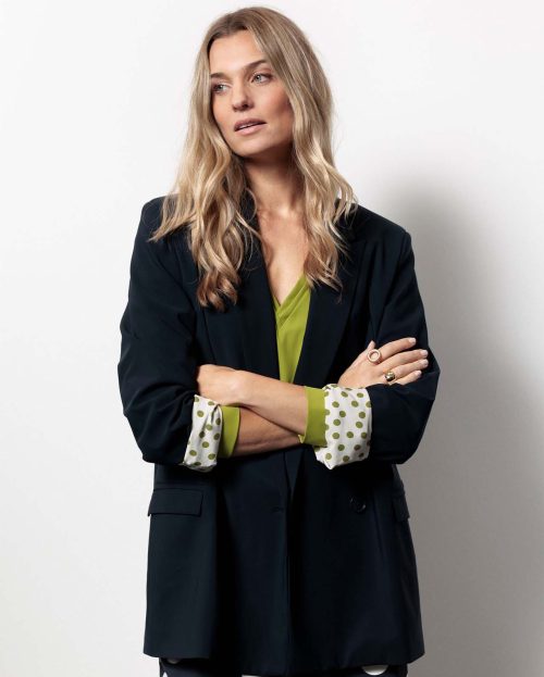 Blazer Dokus Dark Blue Studio Anneloes blauw stip