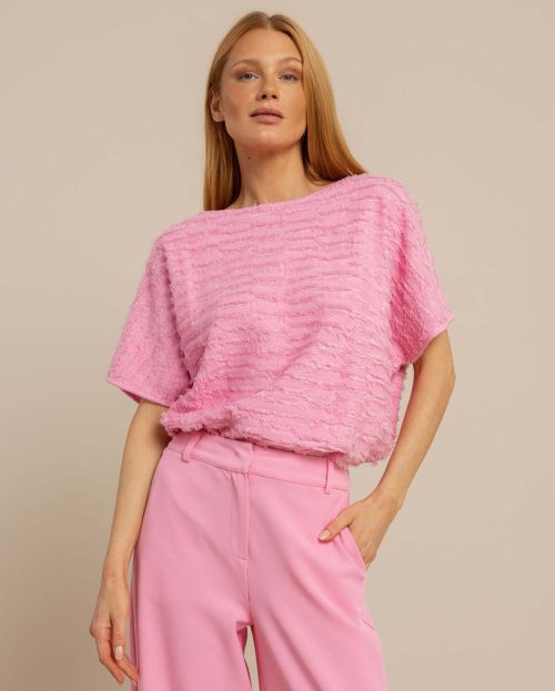Shirt Lenti Fringe Studio Anneloes roze