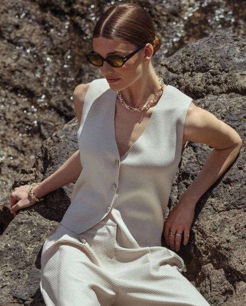 Gilet Fenna Kit Studio Anneloes ecru