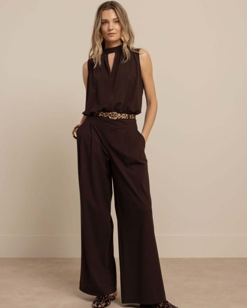 Jumpsuit Jenna Espresso Studio Anneloes bruin