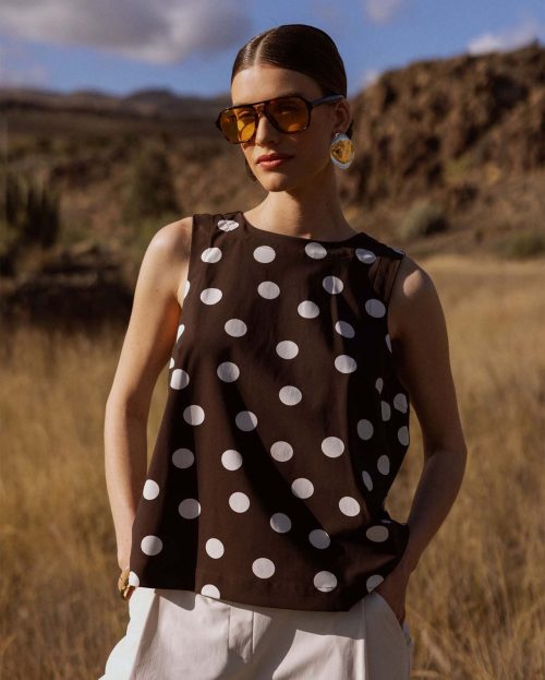 Top Jilian Dot Studio Anneloes bruin