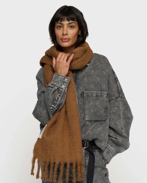 Scarf Think Brushed Suede 10Days bruin