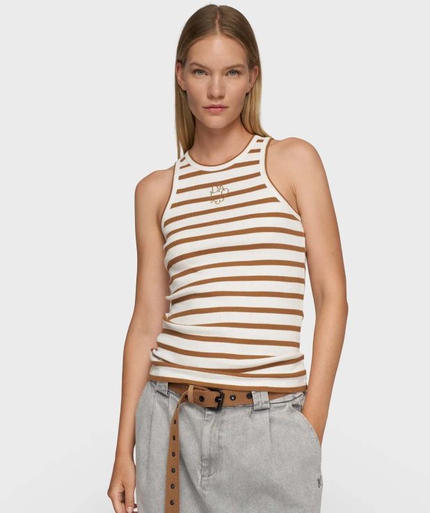 Top Stripes Ecru Suede 10Days