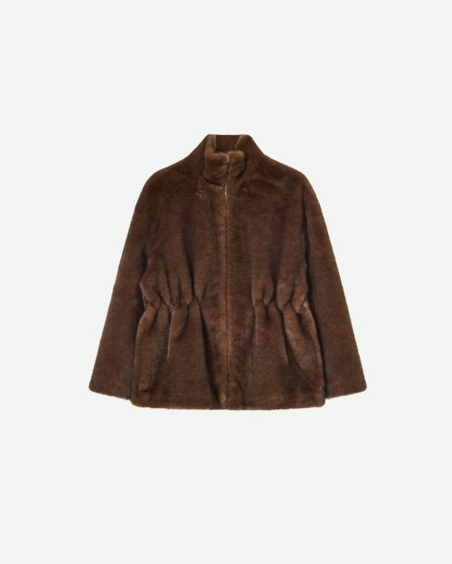Jacket Frankie Choco Studio AR bruin faux fur