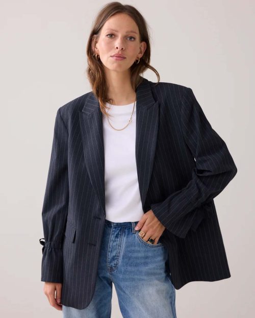 Blazer Pinstripe Blue Summum