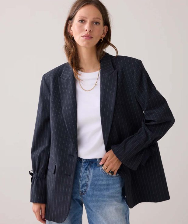 Blazer Pinstripe Blauw Summum