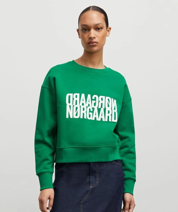Sweater Tilvina Green Mads Norgaard