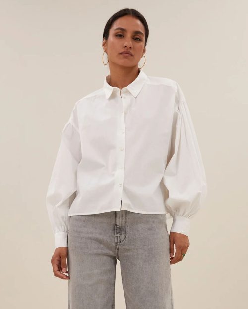 Blouse Sarah White By Bar wit short