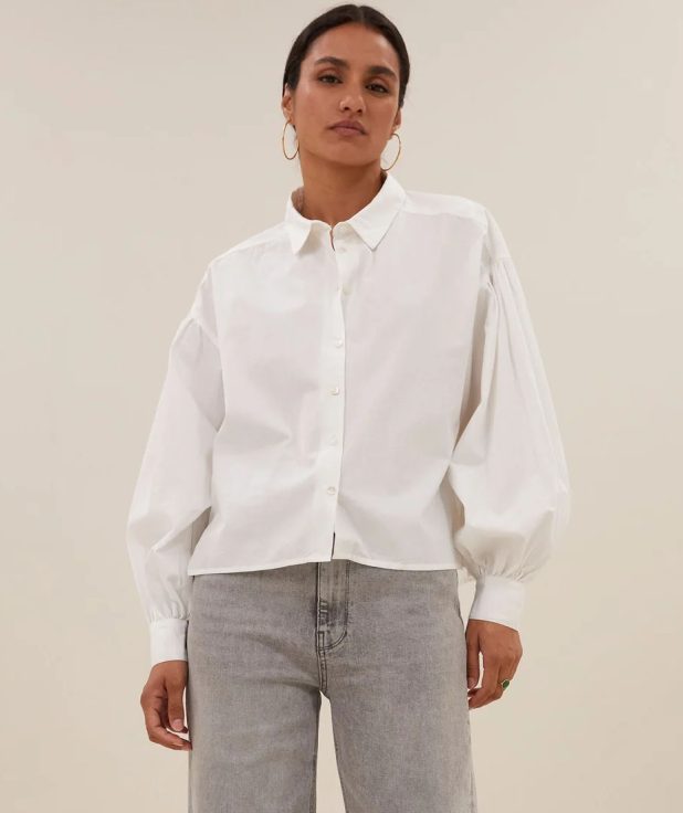 Blouse Sarah White By Bar wit short