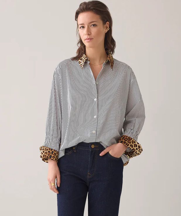 Blouse Animal Stripe Summum leopard