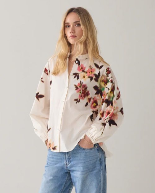Blouse Faded Flower Summum ecru