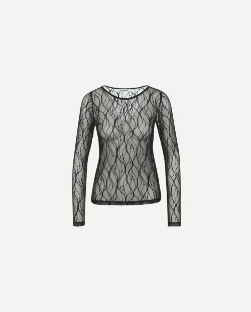 Shirt mercy mesh zwart co couture