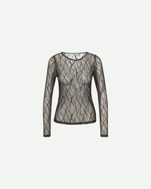 Shirt Mercy Mesh Co'Couture bruin