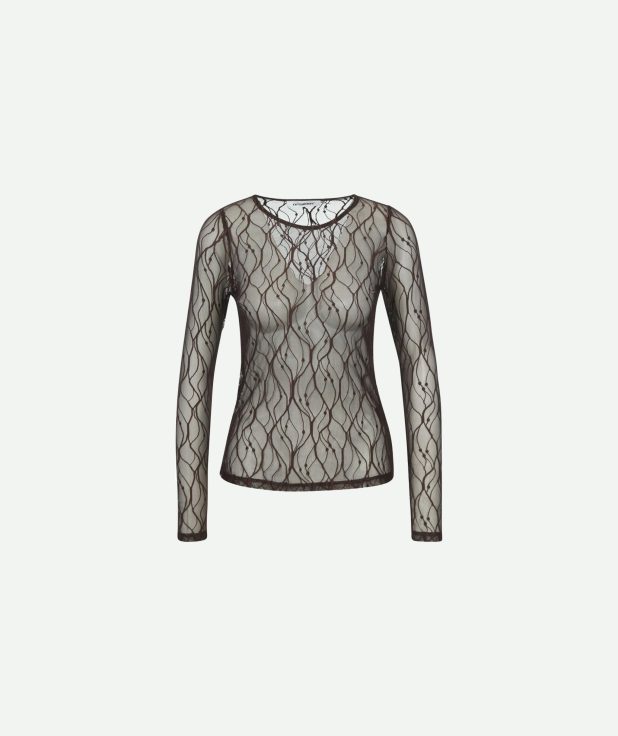 Shirt Mercy Mesh Co'Couture bruin